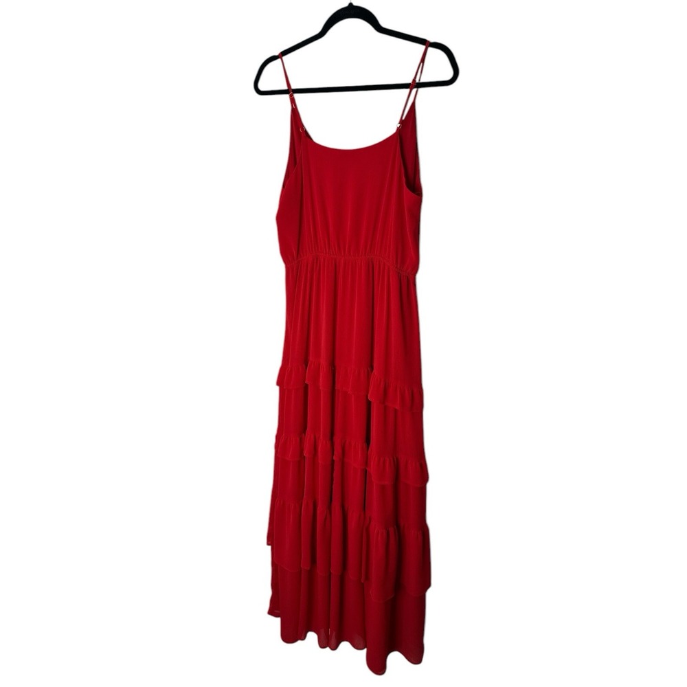 Flying Tomato Anthropologie Maxi Dress Women Large Red Flowy Summer Party Formal - Picture 9 of 9